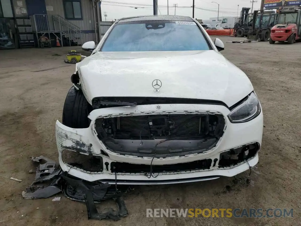 5 Фотография поврежденного автомобиля W1K6G7GB4MA043770 MERCEDES-BENZ S-CLASS 2021