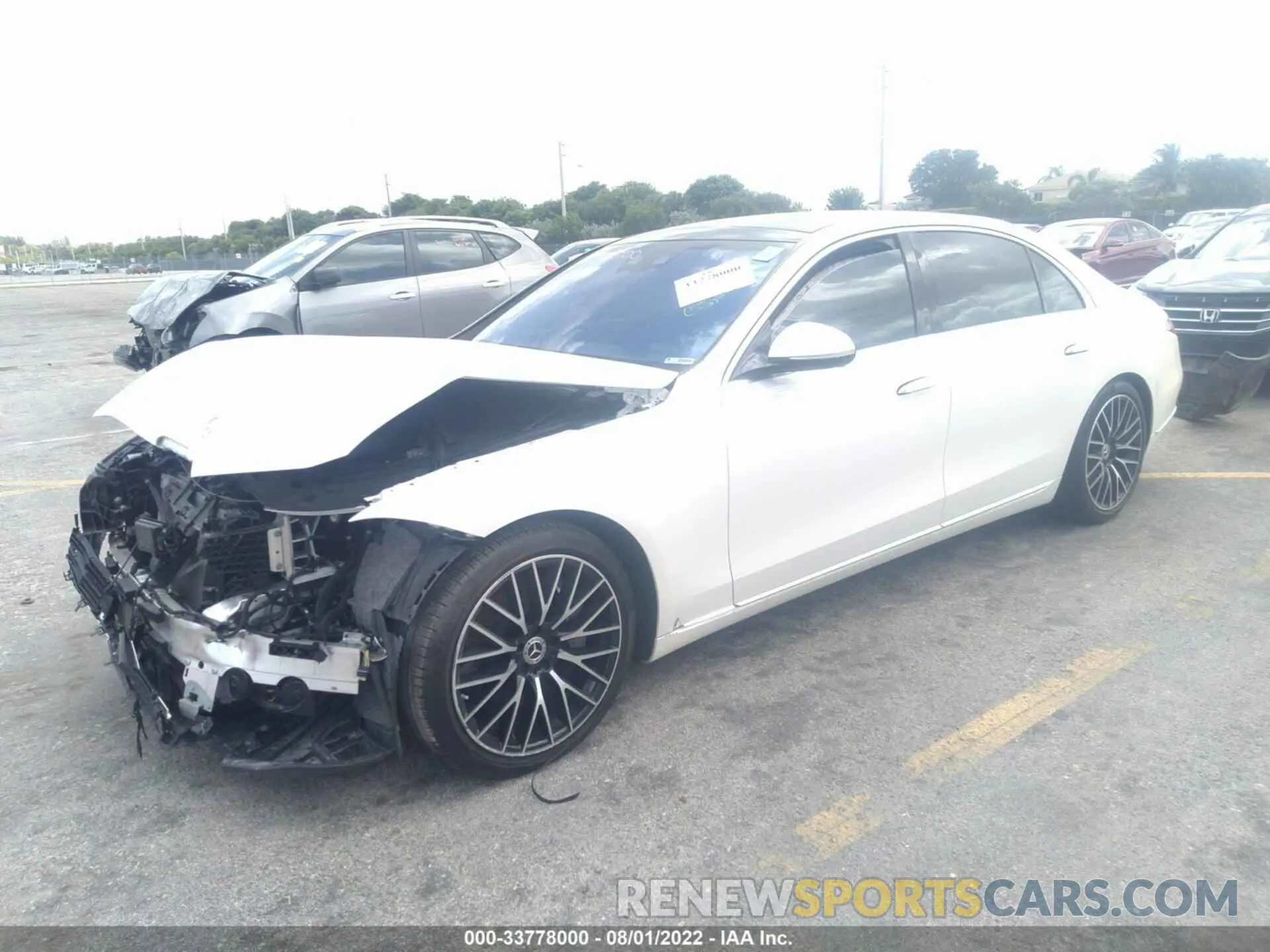 2 Photograph of a damaged car W1K6G7GB5MA024712 MERCEDES-BENZ S-CLASS 2021