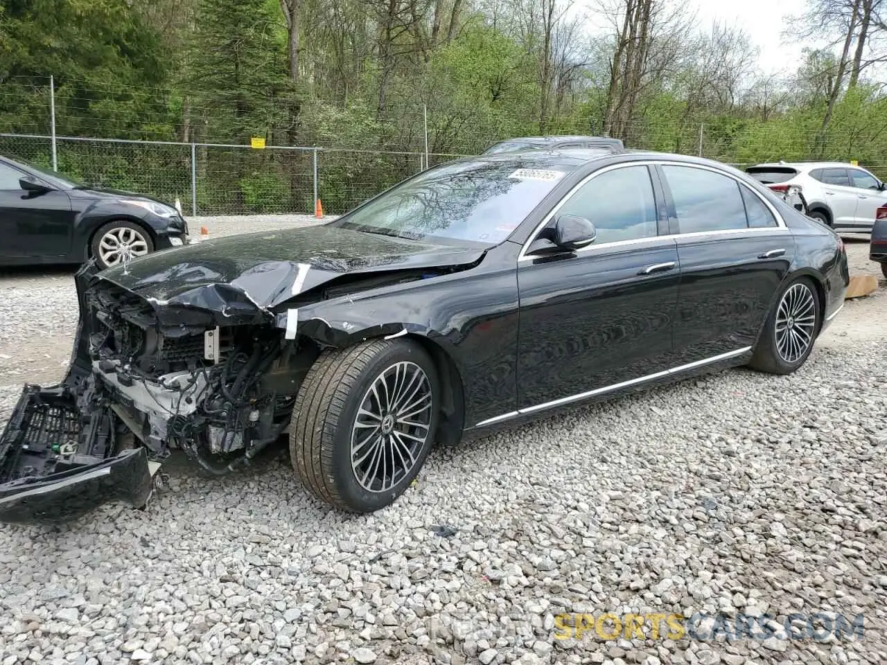 1 Photograph of a damaged car W1K6G6DB0NA088382 MERCEDES-BENZ S-CLASS 2022
