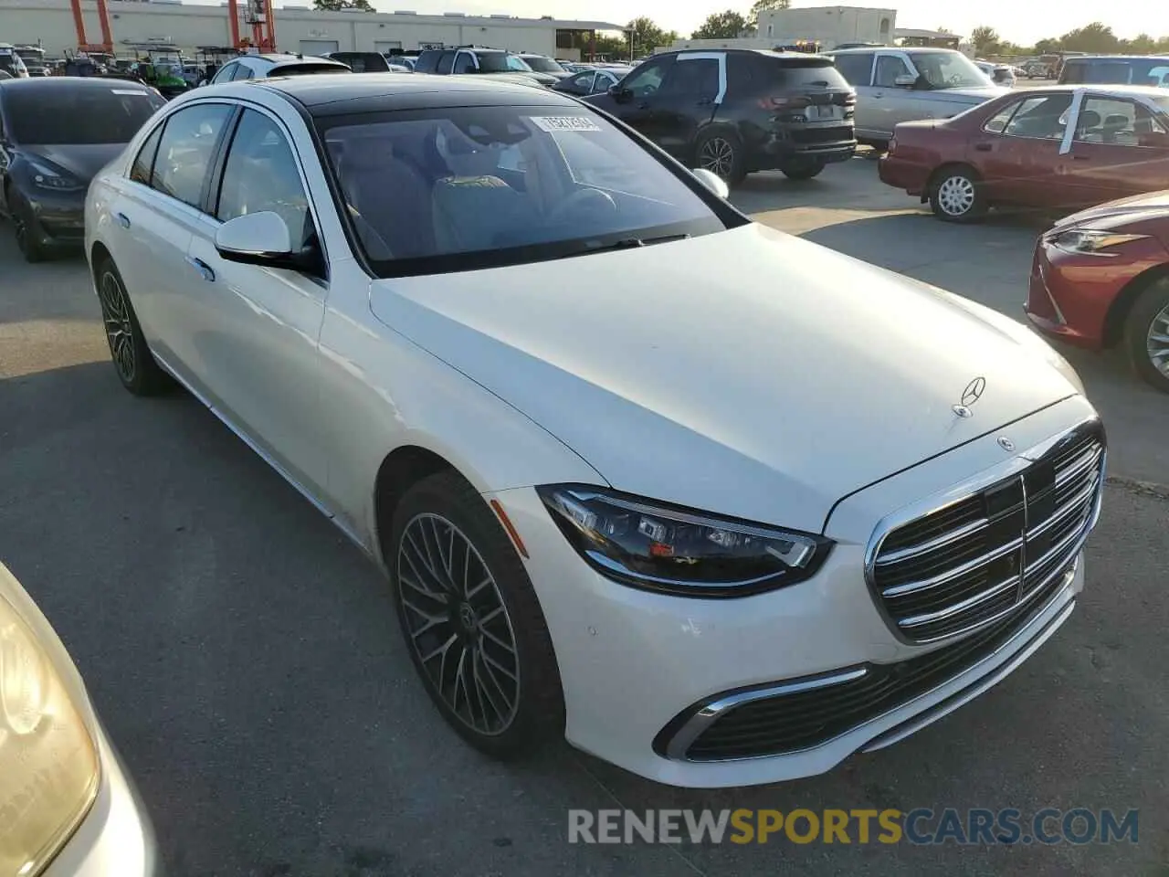 4 Фотография поврежденного автомобиля W1K6G6DB6NA078908 MERCEDES-BENZ S-CLASS 2022