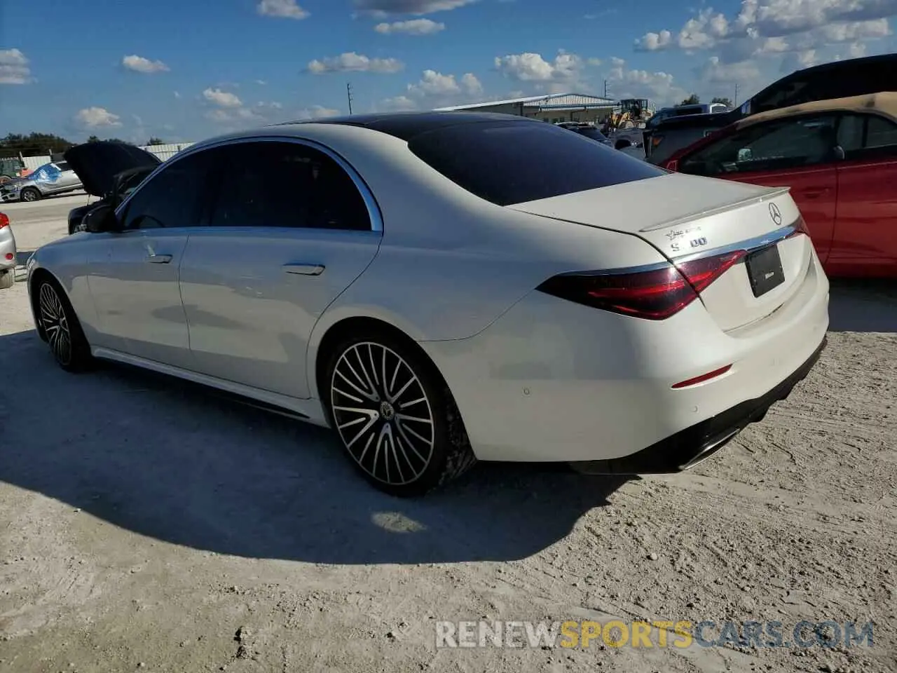 2 Фотография поврежденного автомобиля W1K6G6DB7NA119871 MERCEDES-BENZ S-CLASS 2022