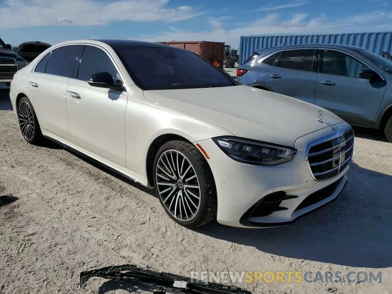 4 Фотография поврежденного автомобиля W1K6G6DB7NA119871 MERCEDES-BENZ S-CLASS 2022