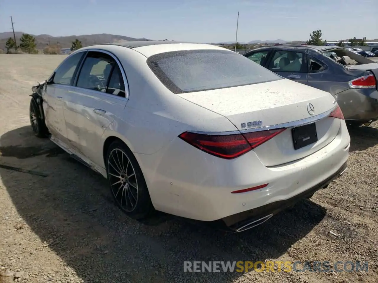 3 Фотография поврежденного автомобиля W1K6G6DB8NA066775 MERCEDES-BENZ S-CLASS 2022