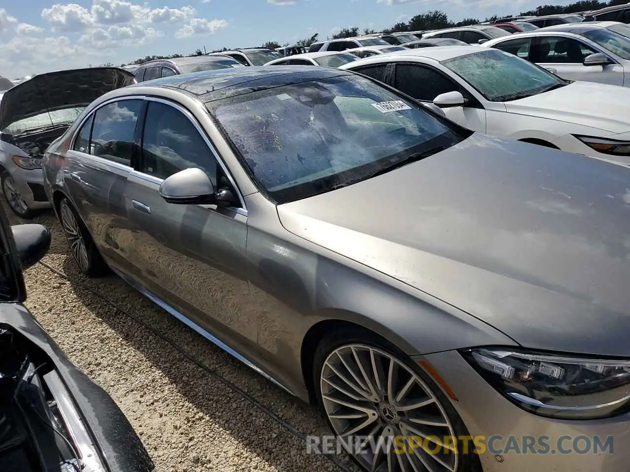 4 Фотография поврежденного автомобиля W1K6G6DB8NA090008 MERCEDES-BENZ S-CLASS 2022
