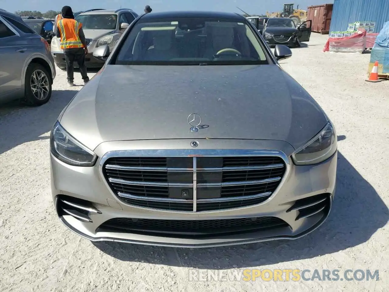 5 Фотография поврежденного автомобиля W1K6G6DB8NA090008 MERCEDES-BENZ S-CLASS 2022