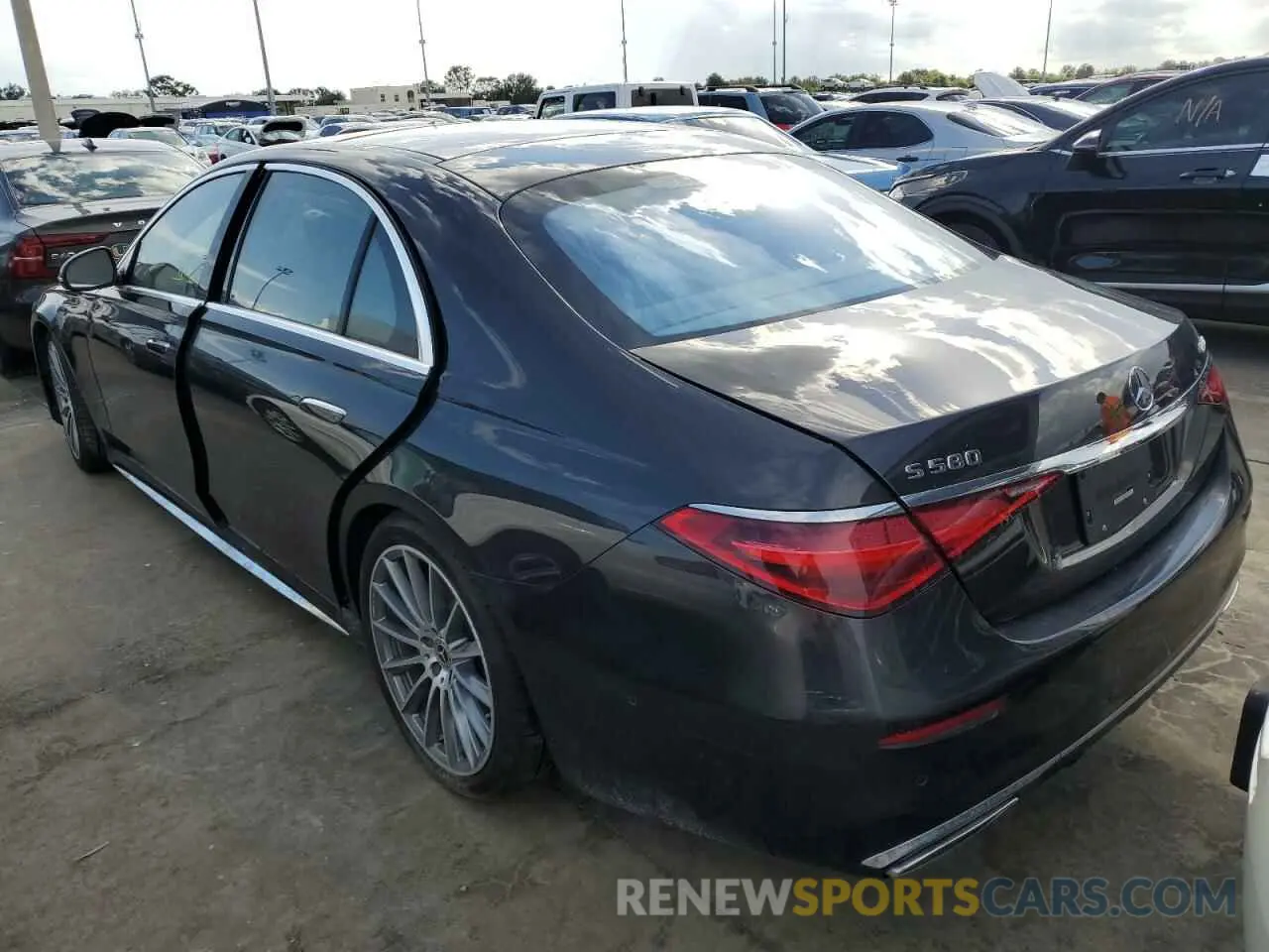 3 Фотография поврежденного автомобиля W1K6G7GB0NA069882 MERCEDES-BENZ S-CLASS 2022