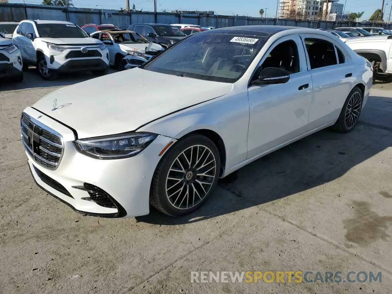 1 Фотография поврежденного автомобиля W1K6G7GB3NA100008 MERCEDES-BENZ S-CLASS 2022