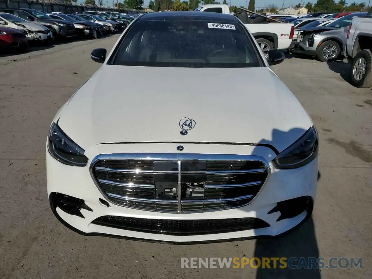 5 Фотография поврежденного автомобиля W1K6G7GB3NA100008 MERCEDES-BENZ S-CLASS 2022