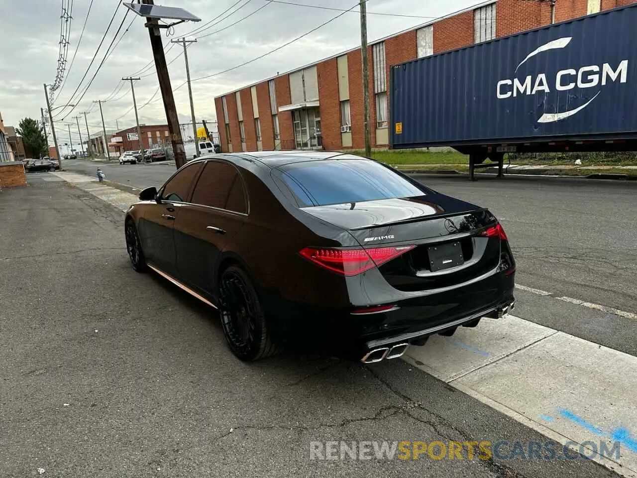 3 Фотография поврежденного автомобиля W1K6G7GB4NA157687 MERCEDES-BENZ S-CLASS 2022