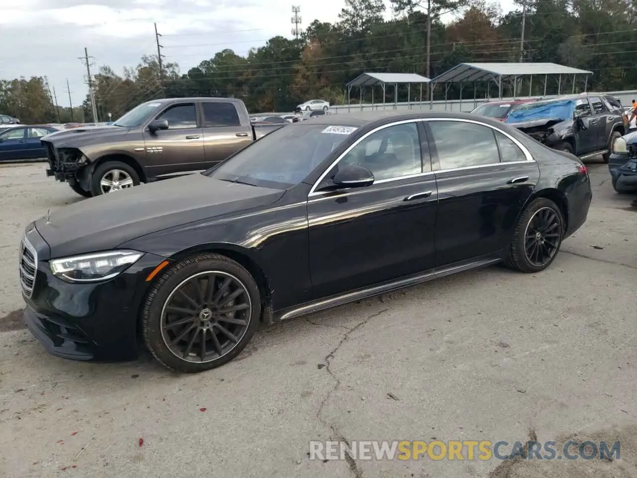 1 Фотография поврежденного автомобиля W1K6G7GB9NA155496 MERCEDES-BENZ S-CLASS 2022