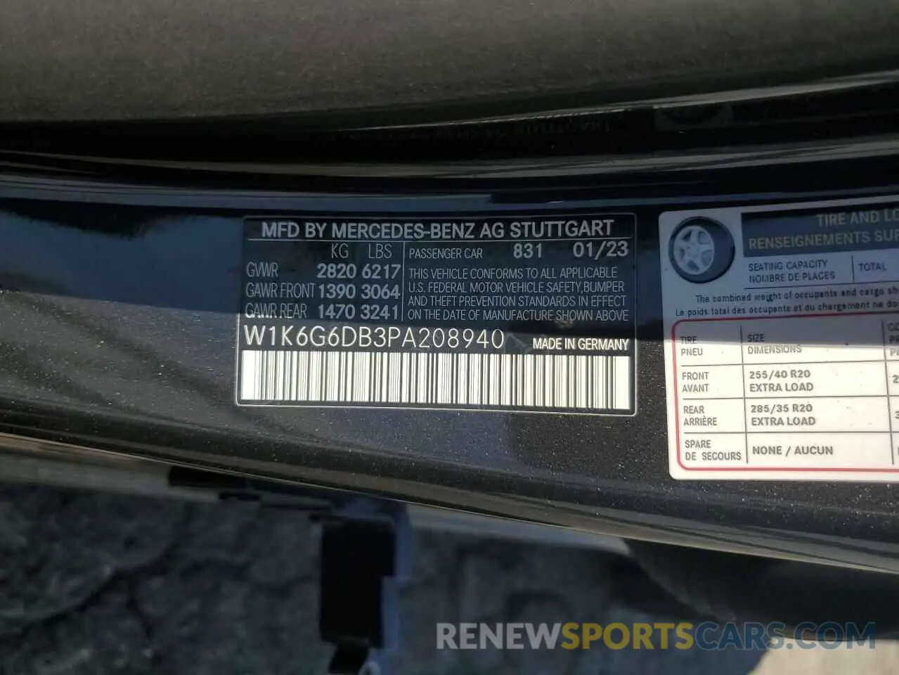 12 Photograph of a damaged car W1K6G6DB3PA208940 MERCEDES-BENZ S-CLASS 2023
