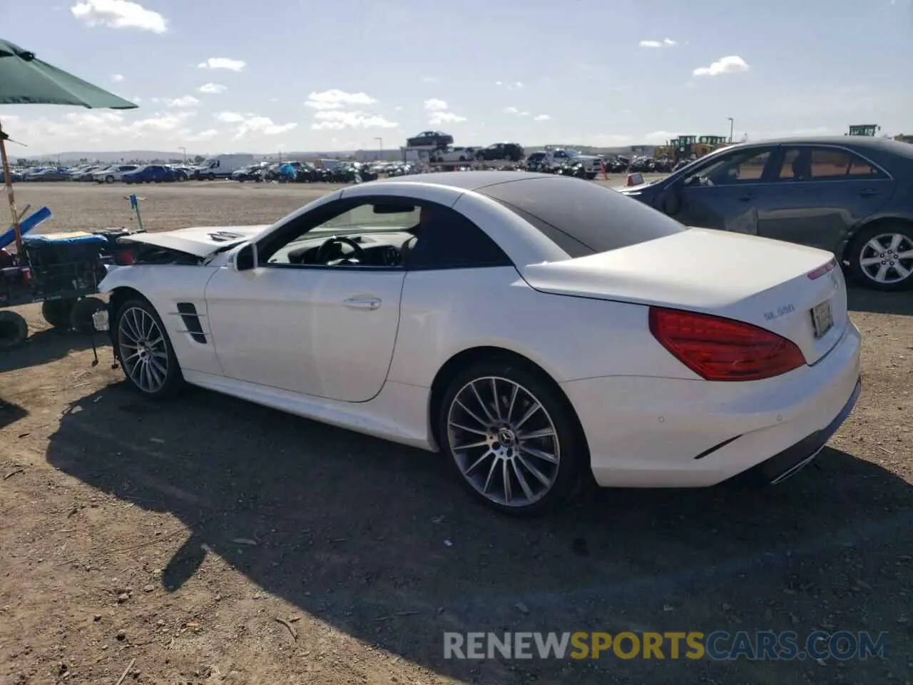 2 Фотография поврежденного автомобиля WDDJK7DAXKF057158 MERCEDES-BENZ SL-CLASS 2019