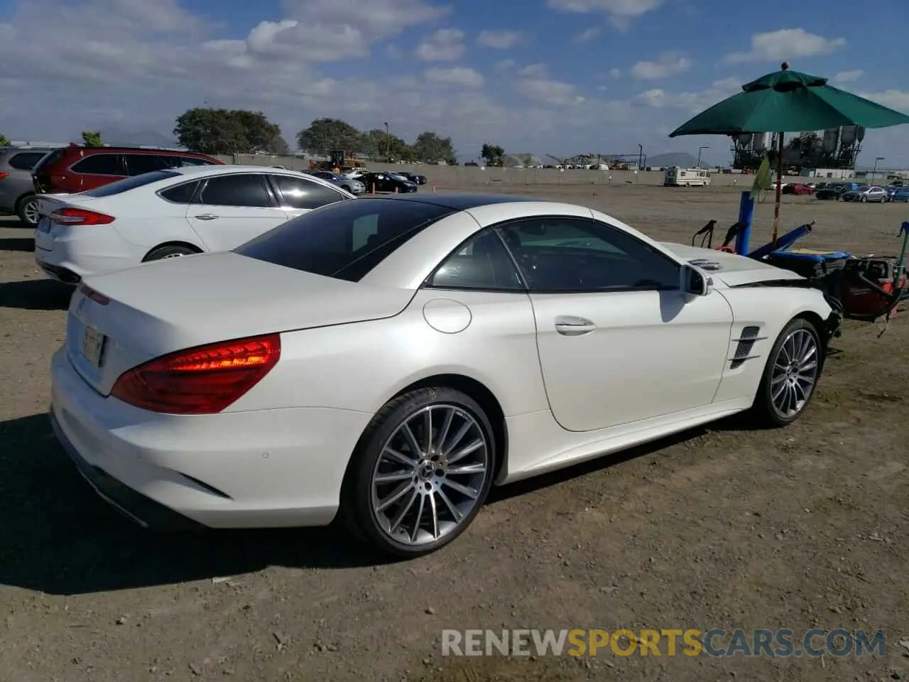 3 Фотография поврежденного автомобиля WDDJK7DAXKF057158 MERCEDES-BENZ SL-CLASS 2019