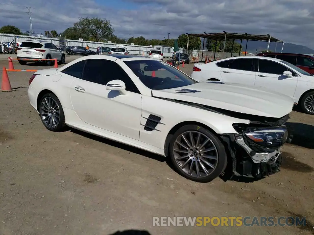 4 Фотография поврежденного автомобиля WDDJK7DAXKF057158 MERCEDES-BENZ SL-CLASS 2019