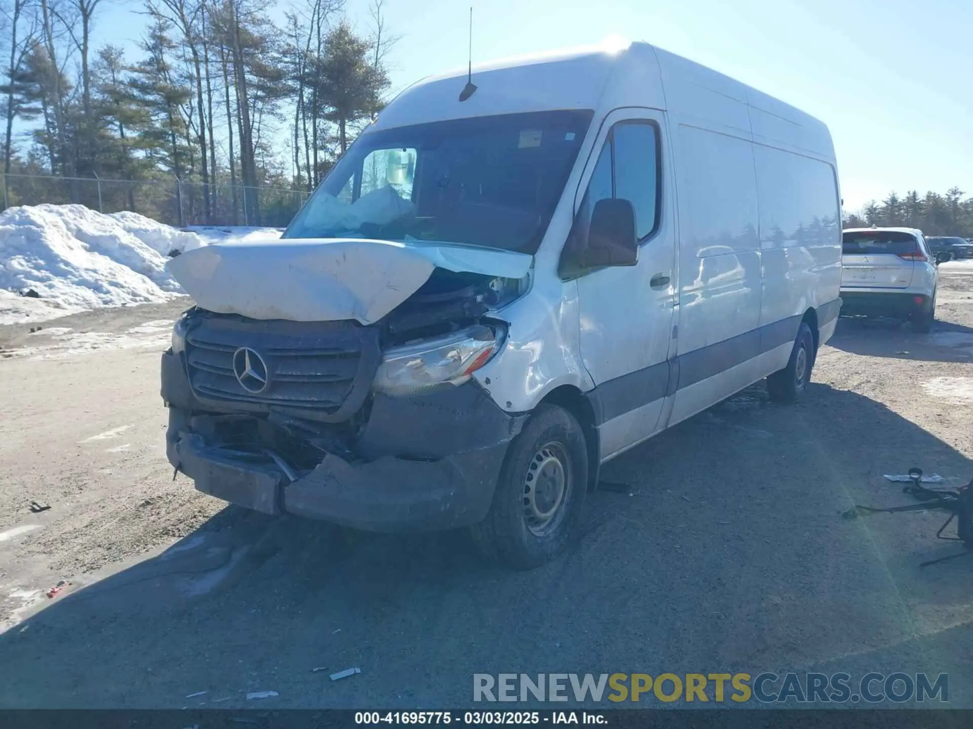 2 Фотография поврежденного автомобиля WD3PF1CD7KP029498 MERCEDES-BENZ SPRINTER 2500 2019