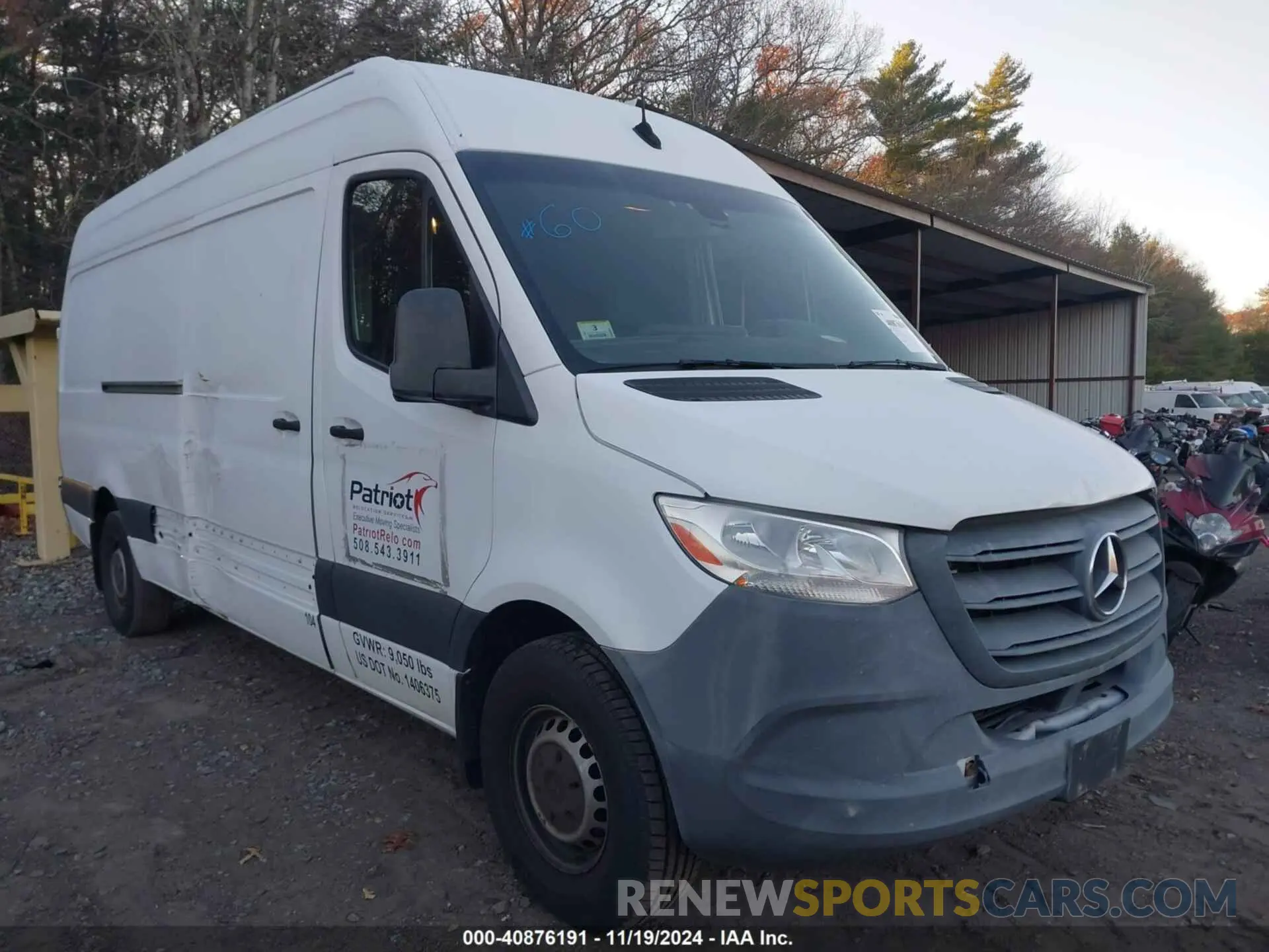 1 Photograph of a damaged car WD4PF1CD0KT011539 MERCEDES-BENZ SPRINTER 2500 2019