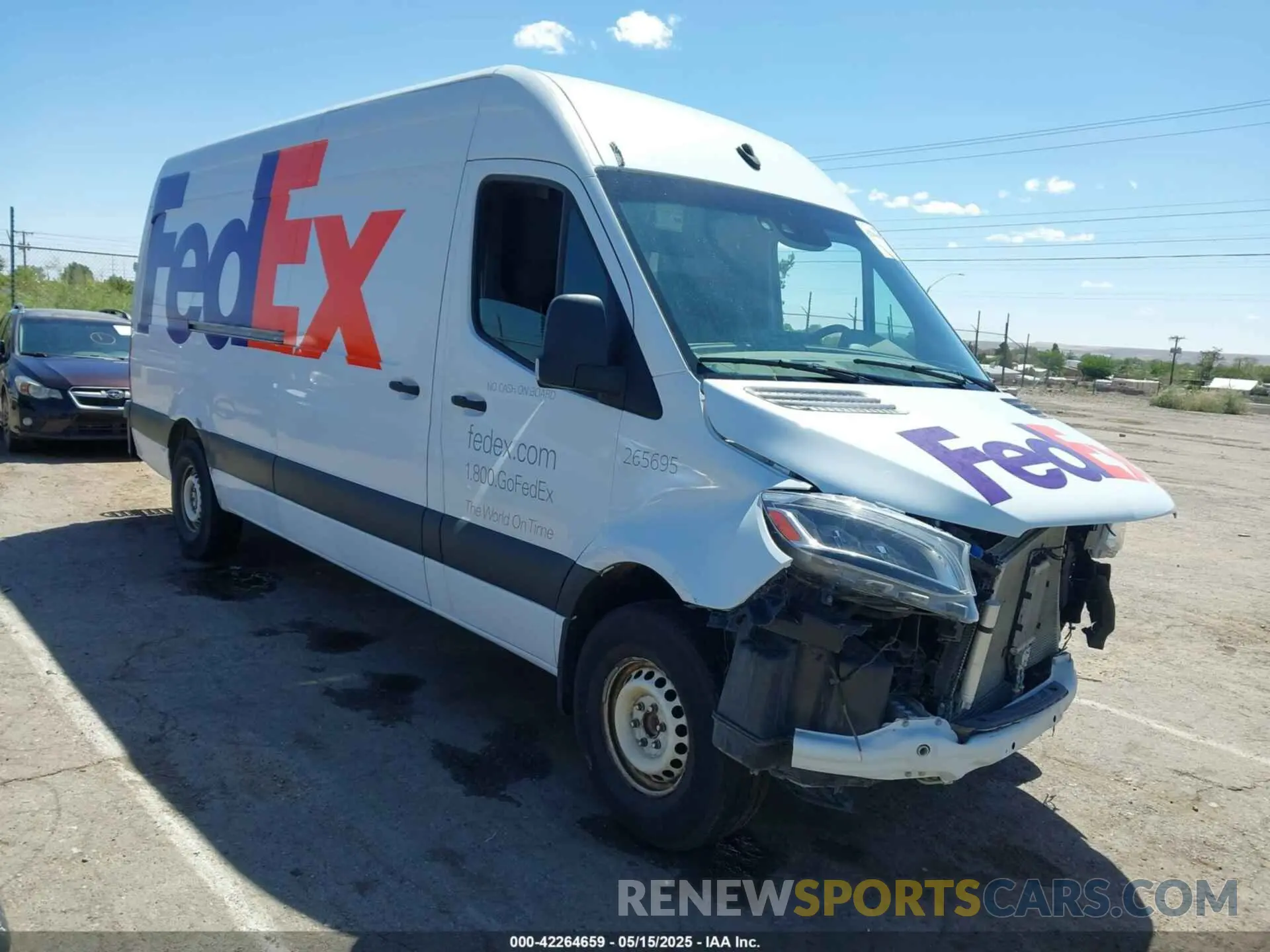 1 Photograph of a damaged car W1Y4ECHYXLP241392 MERCEDES-BENZ SPRINTER 2500 2020