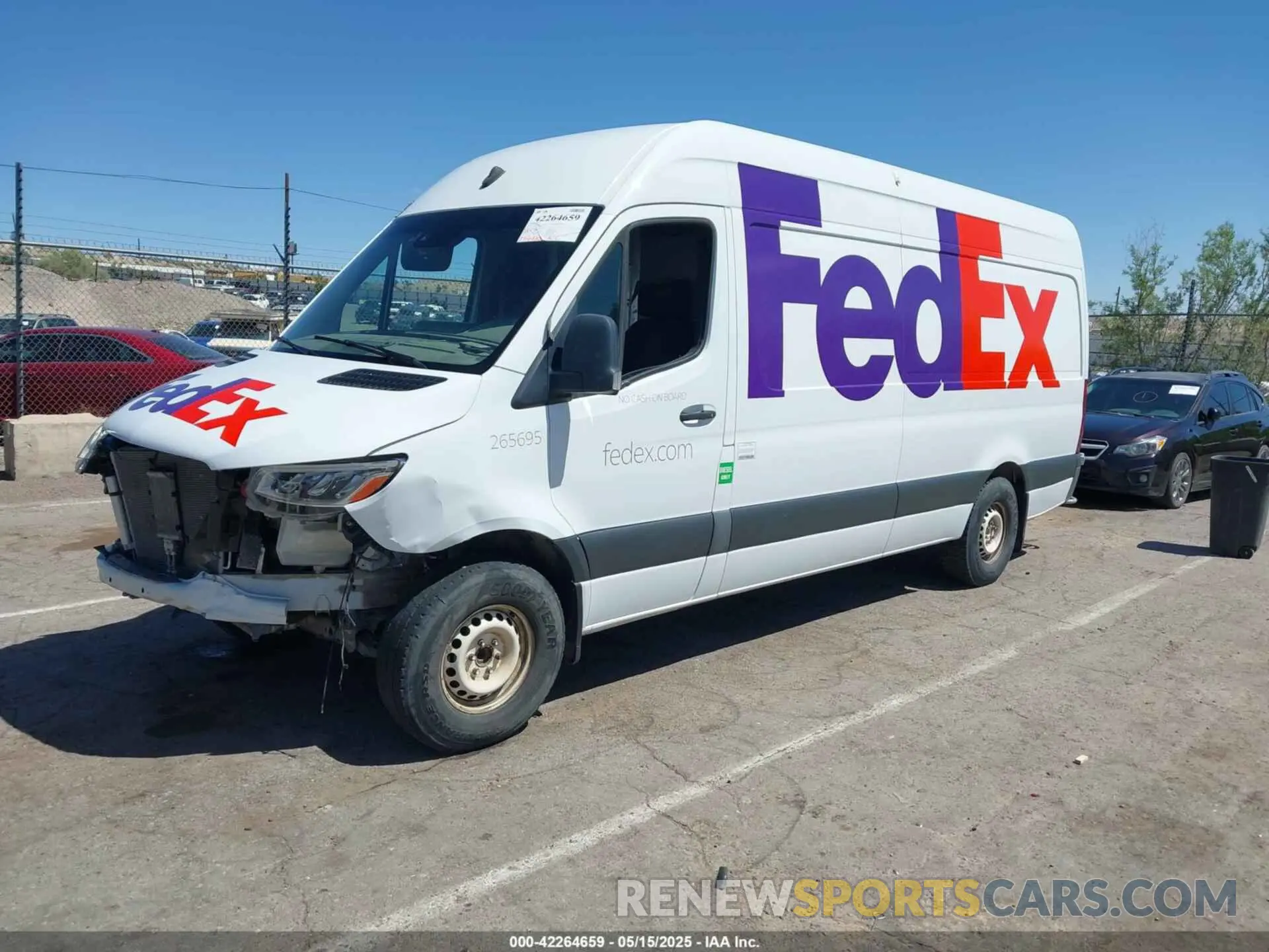 2 Photograph of a damaged car W1Y4ECHYXLP241392 MERCEDES-BENZ SPRINTER 2500 2020