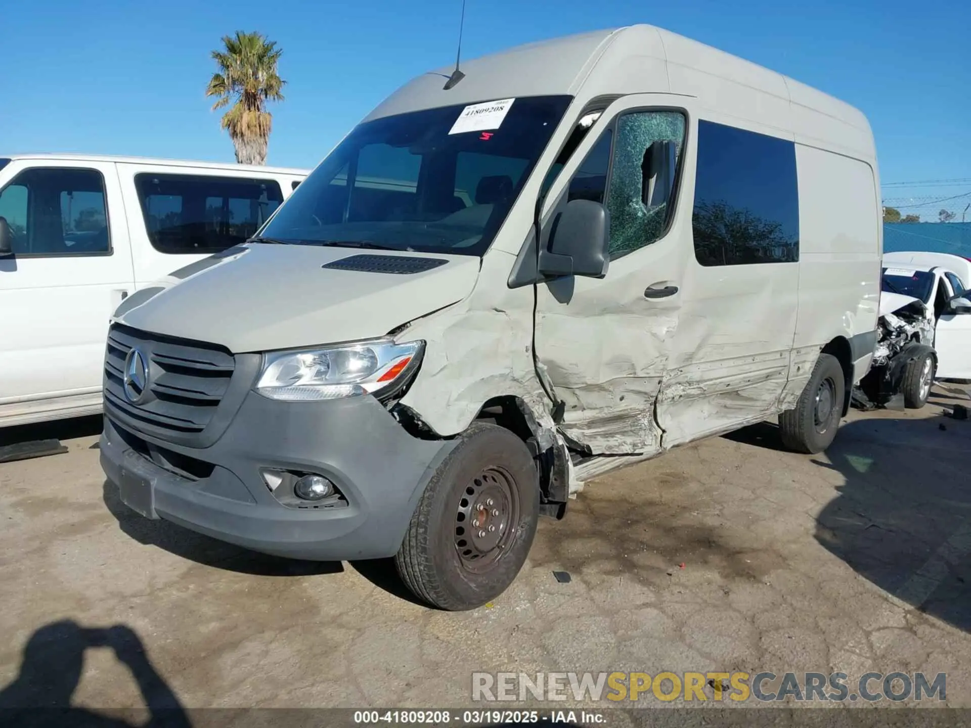 2 Photograph of a damaged car W1W4EBHY3MT080461 MERCEDES-BENZ SPRINTER 2500 2021