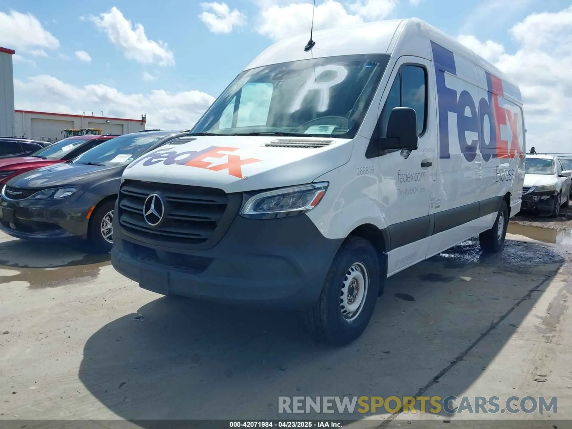 2 Фотография поврежденного автомобиля W1Y4DCHY7MT049228 MERCEDES-BENZ SPRINTER 2500 2021