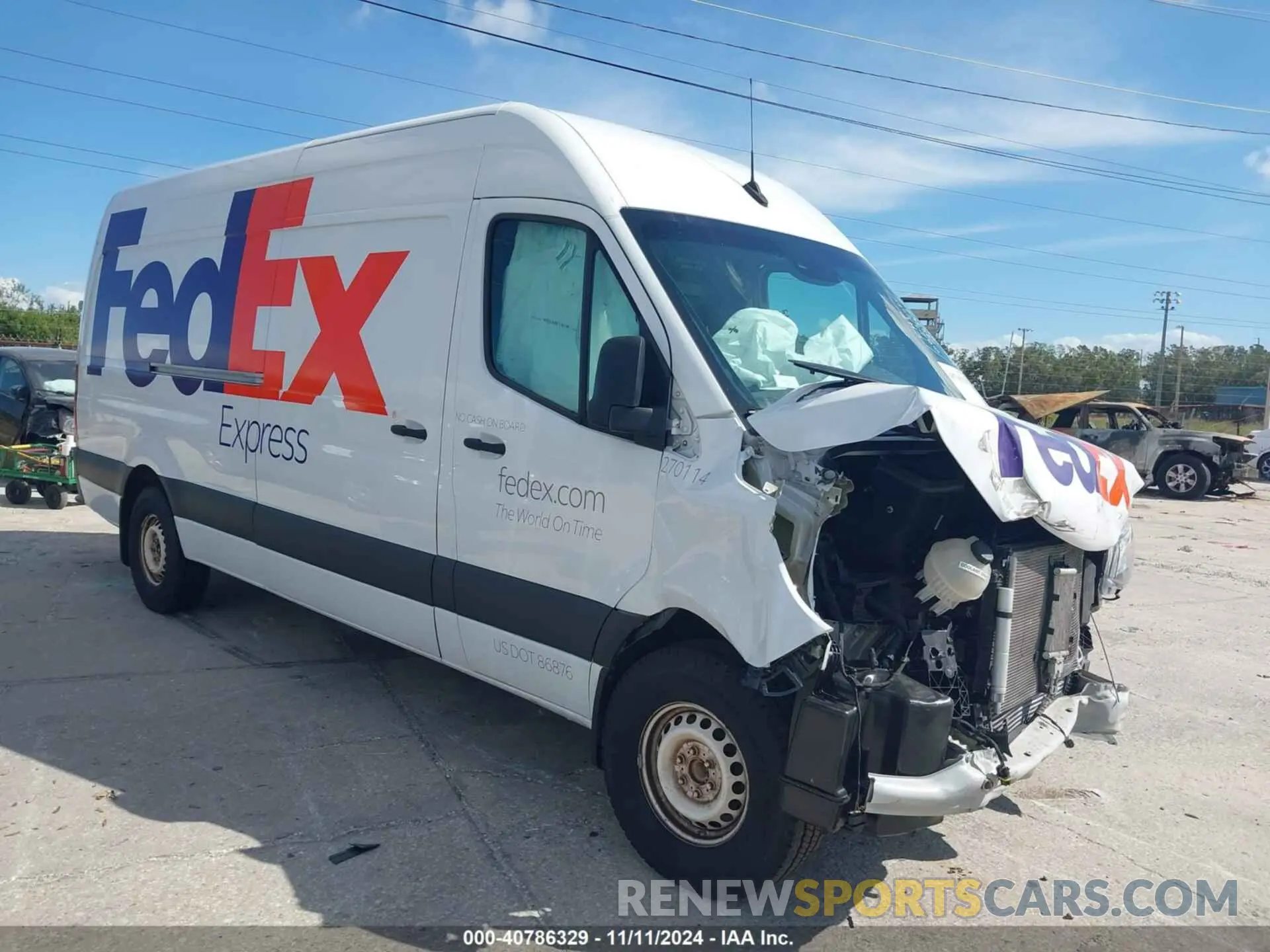 1 Photograph of a damaged car W1Y4DCHY2NT092747 MERCEDES-BENZ SPRINTER 2500 2022
