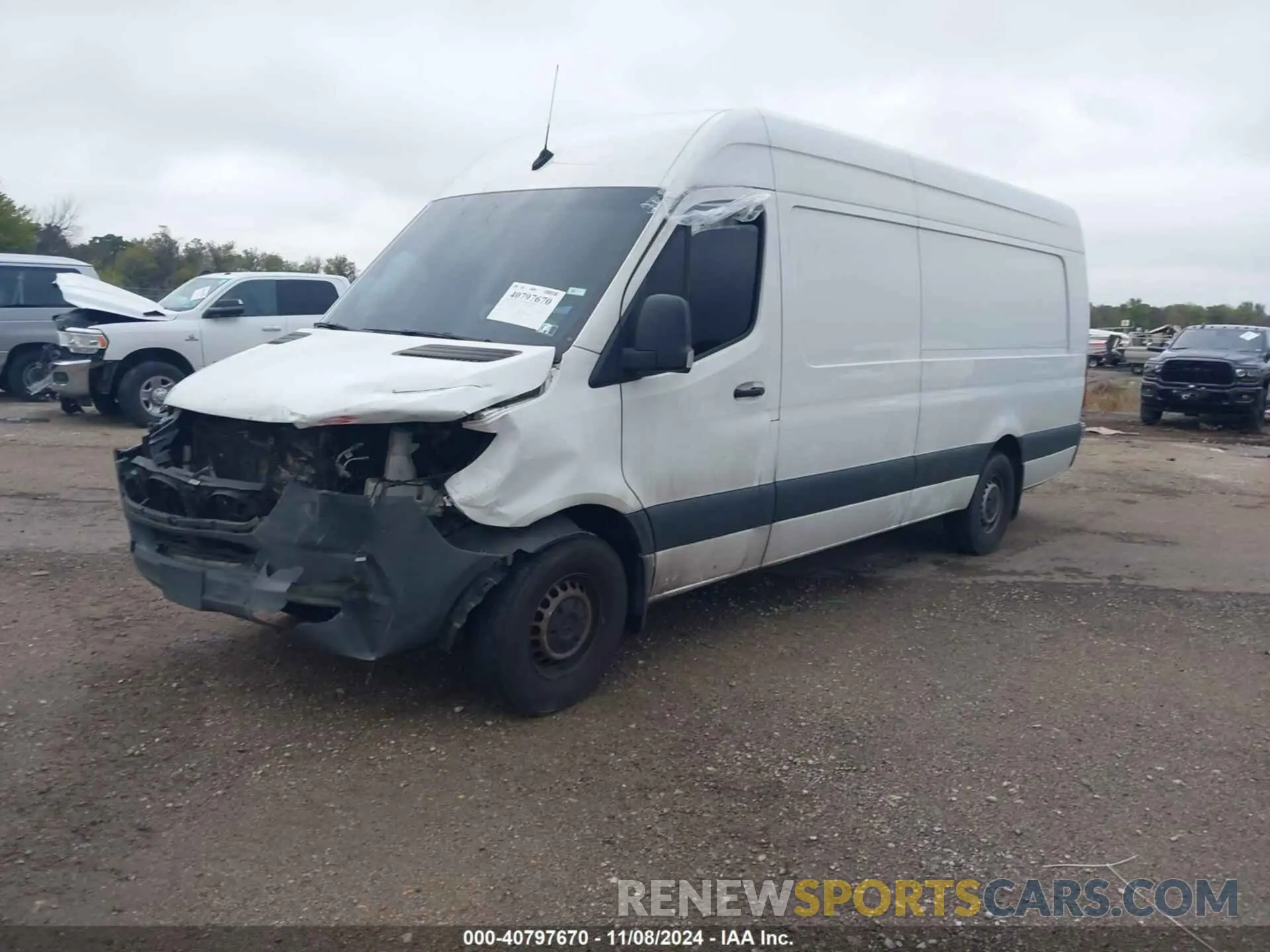 2 Photograph of a damaged car W1Y4DDHY5NT086768 MERCEDES-BENZ SPRINTER 2500 2022