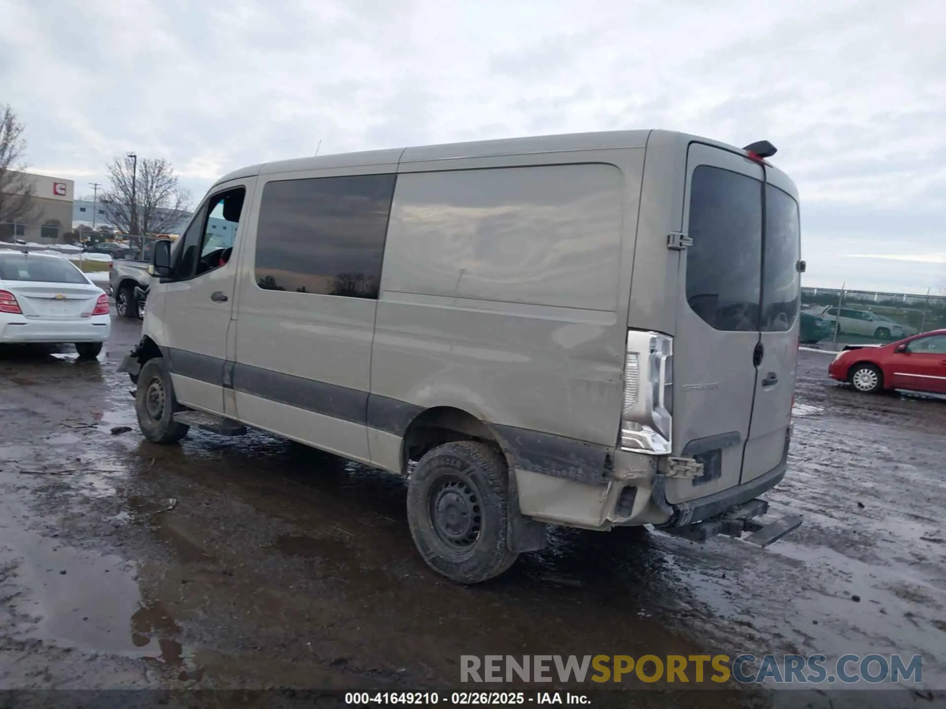 3 Фотография поврежденного автомобиля W1Y4EBVY0NT112828 MERCEDES-BENZ SPRINTER 2500 2022