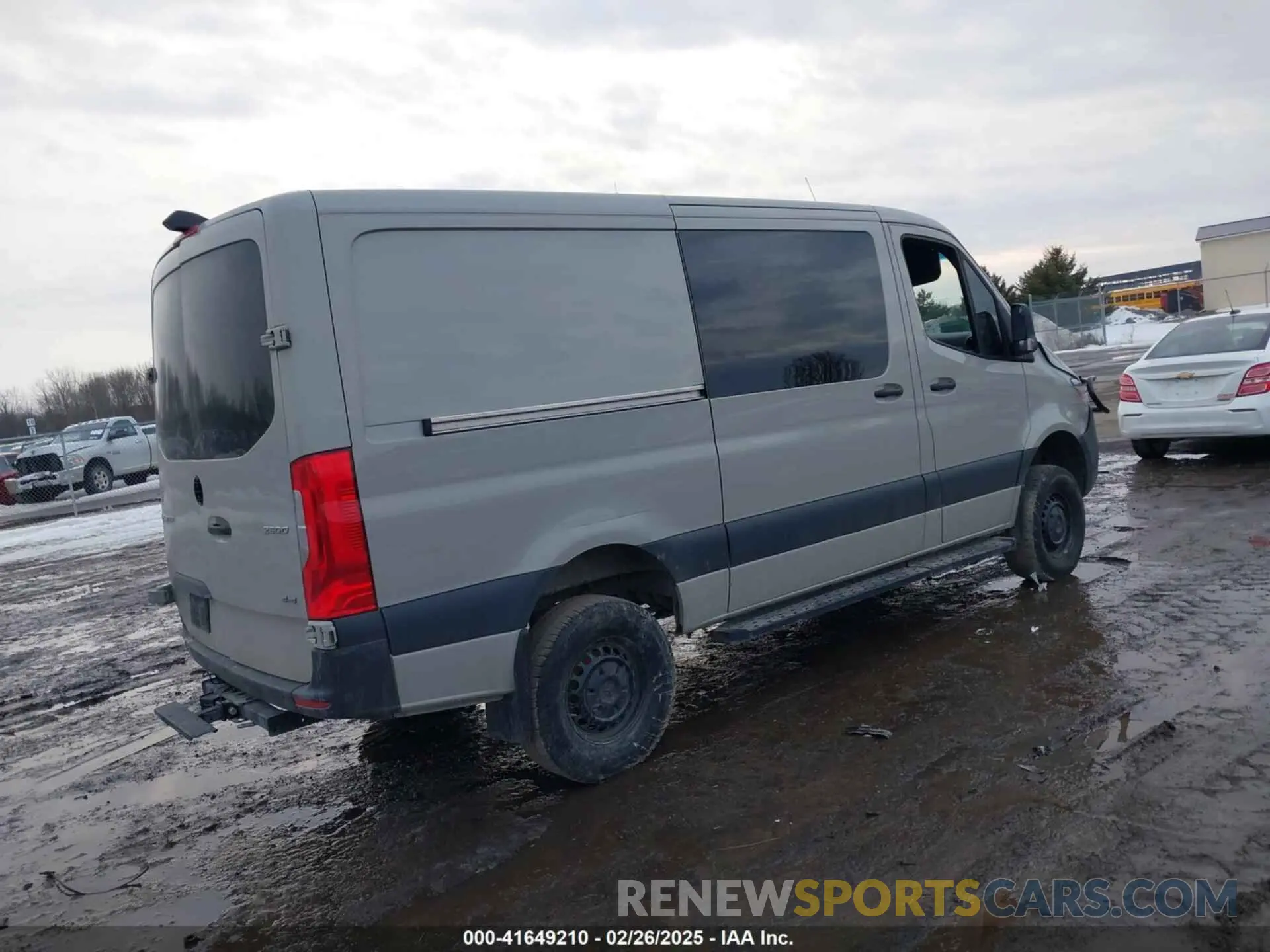 4 Фотография поврежденного автомобиля W1Y4EBVY0NT112828 MERCEDES-BENZ SPRINTER 2500 2022