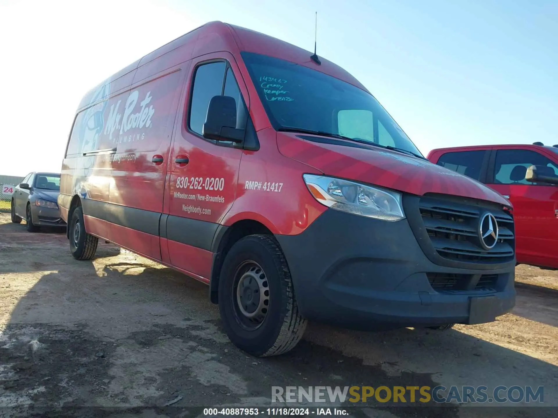 1 Photograph of a damaged car W1Y40CHY6PT124422 MERCEDES-BENZ SPRINTER 2500 2023