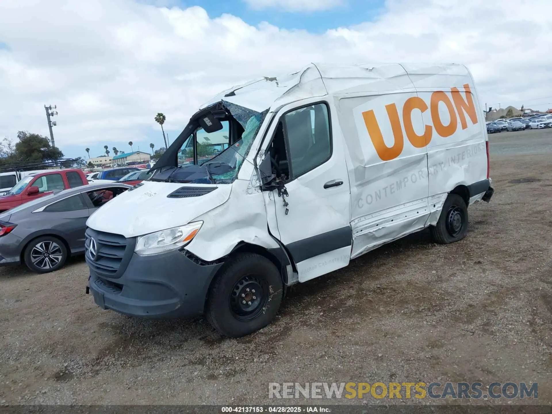 2 Photograph of a damaged car W1Y4KBHY7PT146269 MERCEDES-BENZ SPRINTER 2500 2023