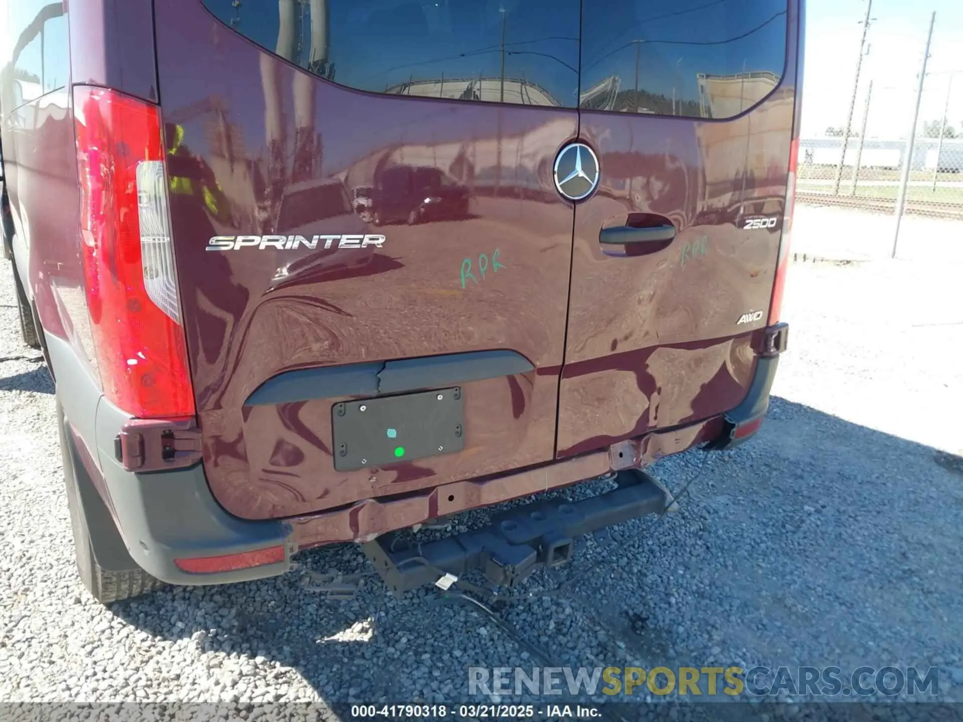 6 Фотография поврежденного автомобиля W1Z4NFVY9RP708618 MERCEDES-BENZ SPRINTER 2500 2024