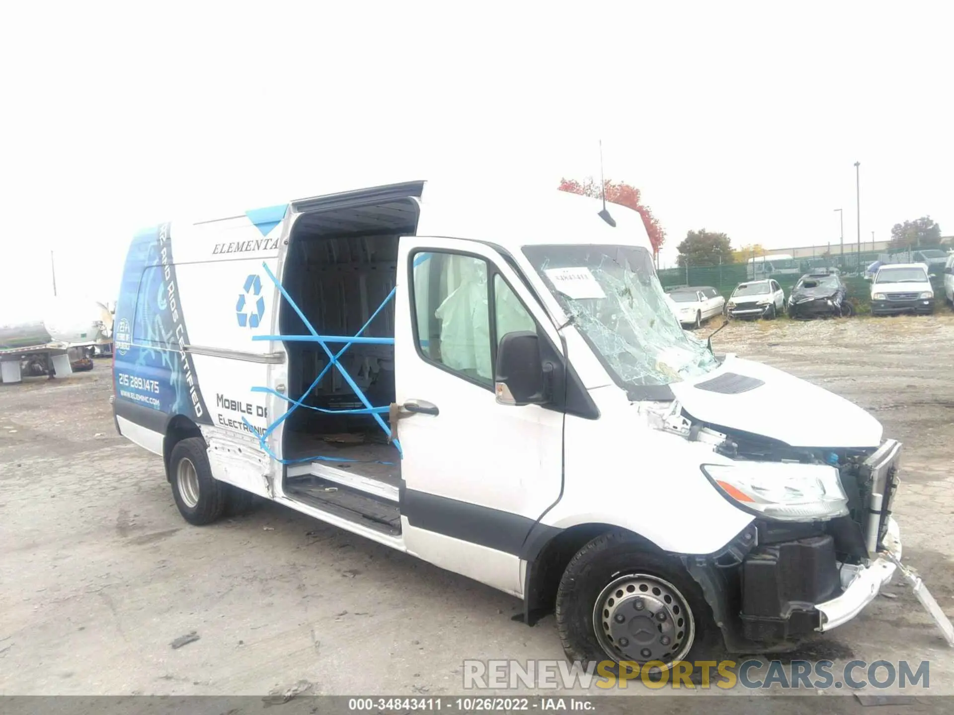 1 Photograph of a damaged car WD4PF4CD1KP163629 MERCEDES-BENZ SPRINTER VAN 2019