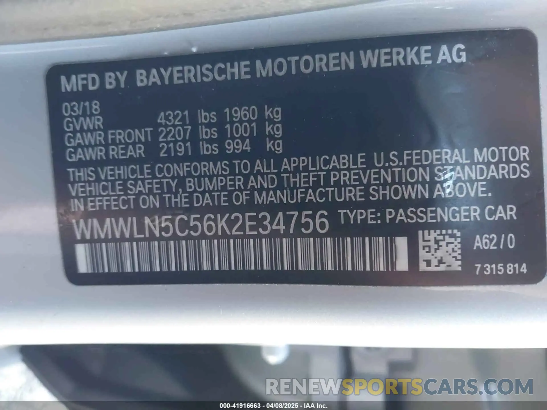 9 Photograph of a damaged car WMWLN5C56K2E34756 MINI CLUBMAN 2019