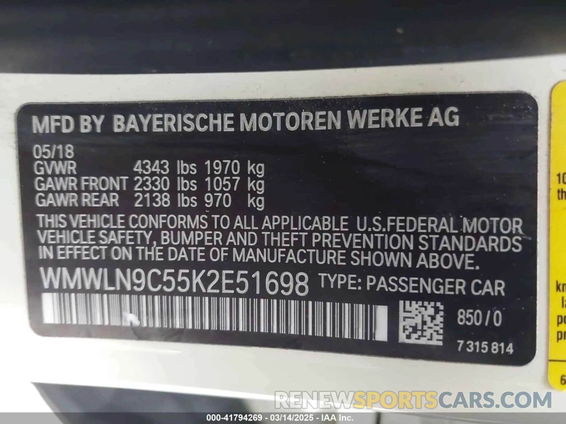 9 Фотография поврежденного автомобиля WMWLN9C55K2E51698 MINI CLUBMAN 2019