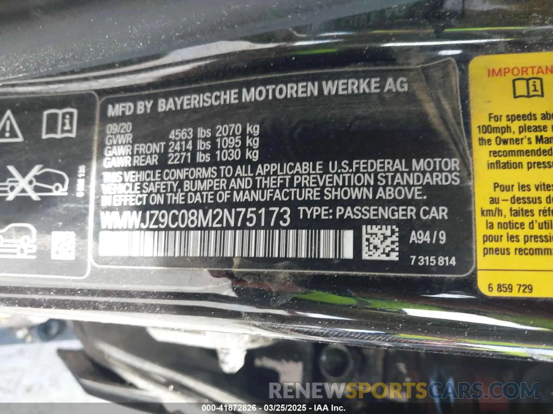 9 Фотография поврежденного автомобиля WMWJZ9C08M2N75173 MINI CLUBMAN 2021