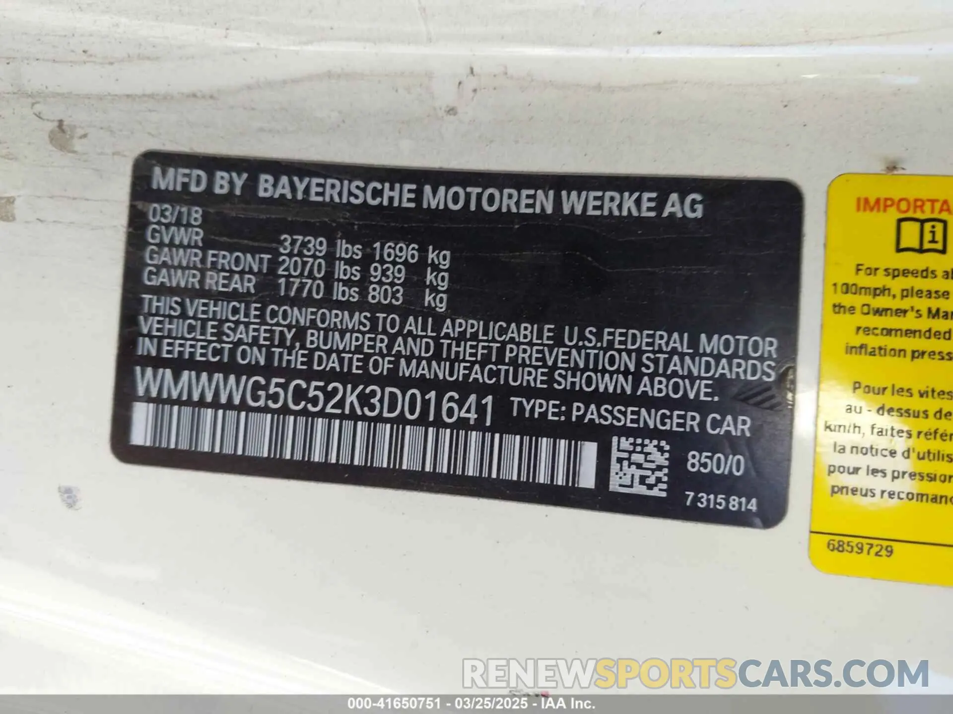 9 Photograph of a damaged car WMWWG5C52K3D01641 MINI CONVERTIBLE 2019