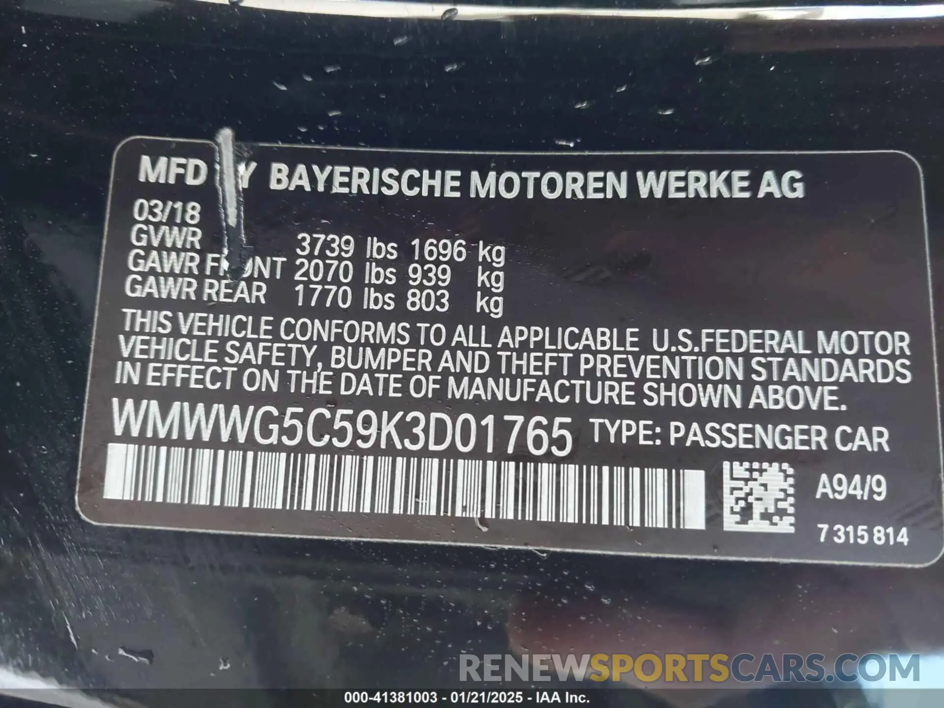 9 Photograph of a damaged car WMWWG5C59K3D01765 MINI CONVERTIBLE 2019