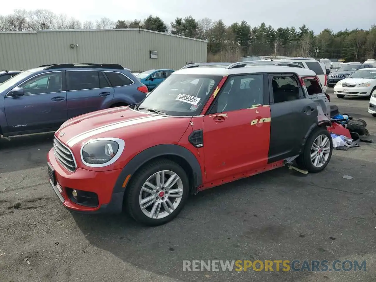 1 Photograph of a damaged car WMZYV5C53K3F57725 MINI COOPER 2019