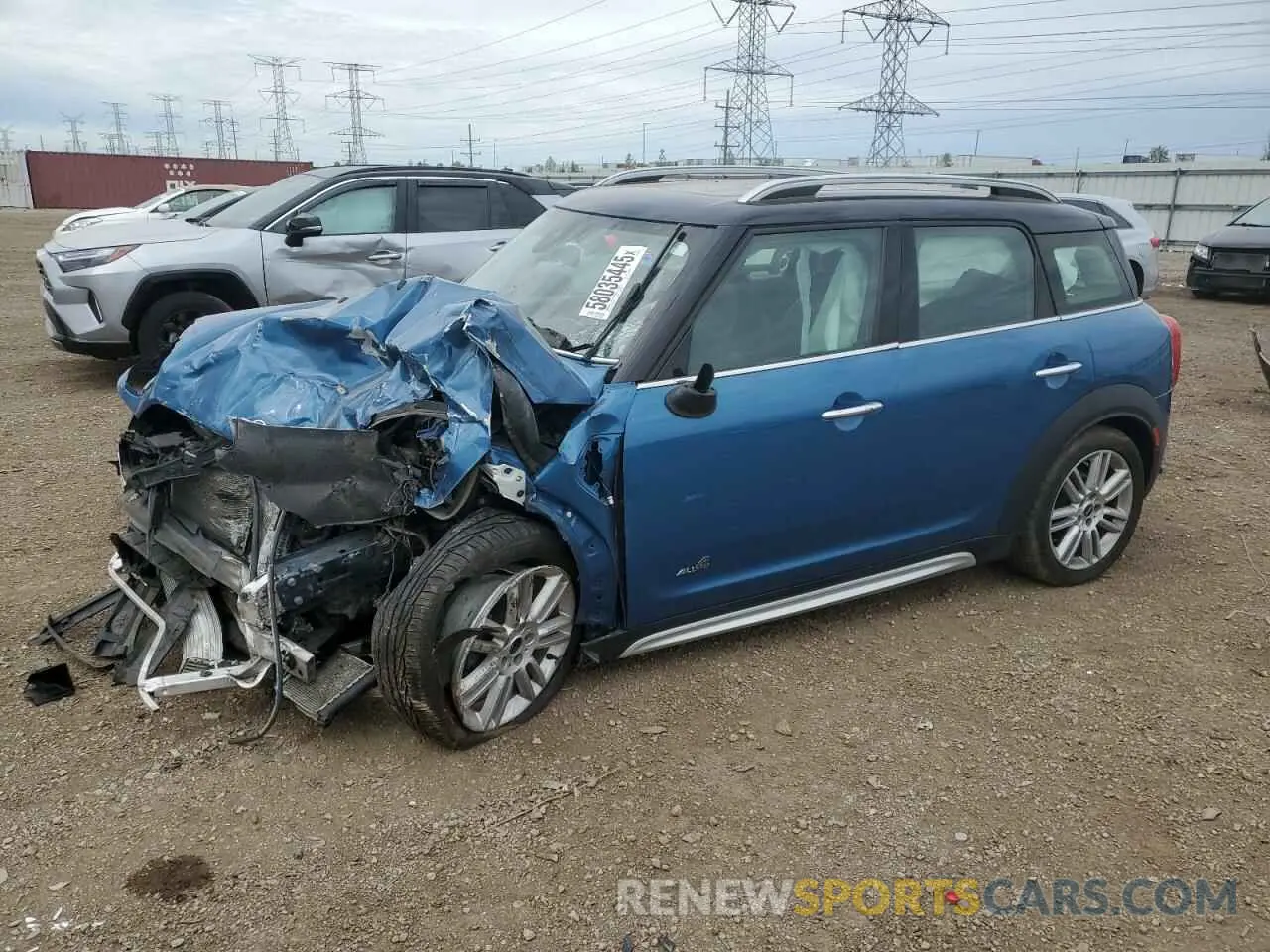1 Photograph of a damaged car WMZYW5C03L3L13685 MINI COOPER 2020