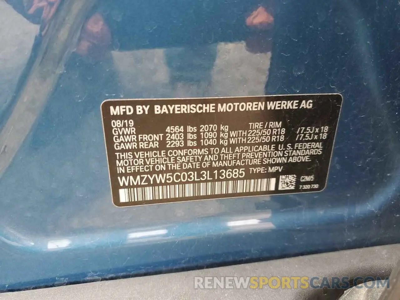 12 Photograph of a damaged car WMZYW5C03L3L13685 MINI COOPER 2020