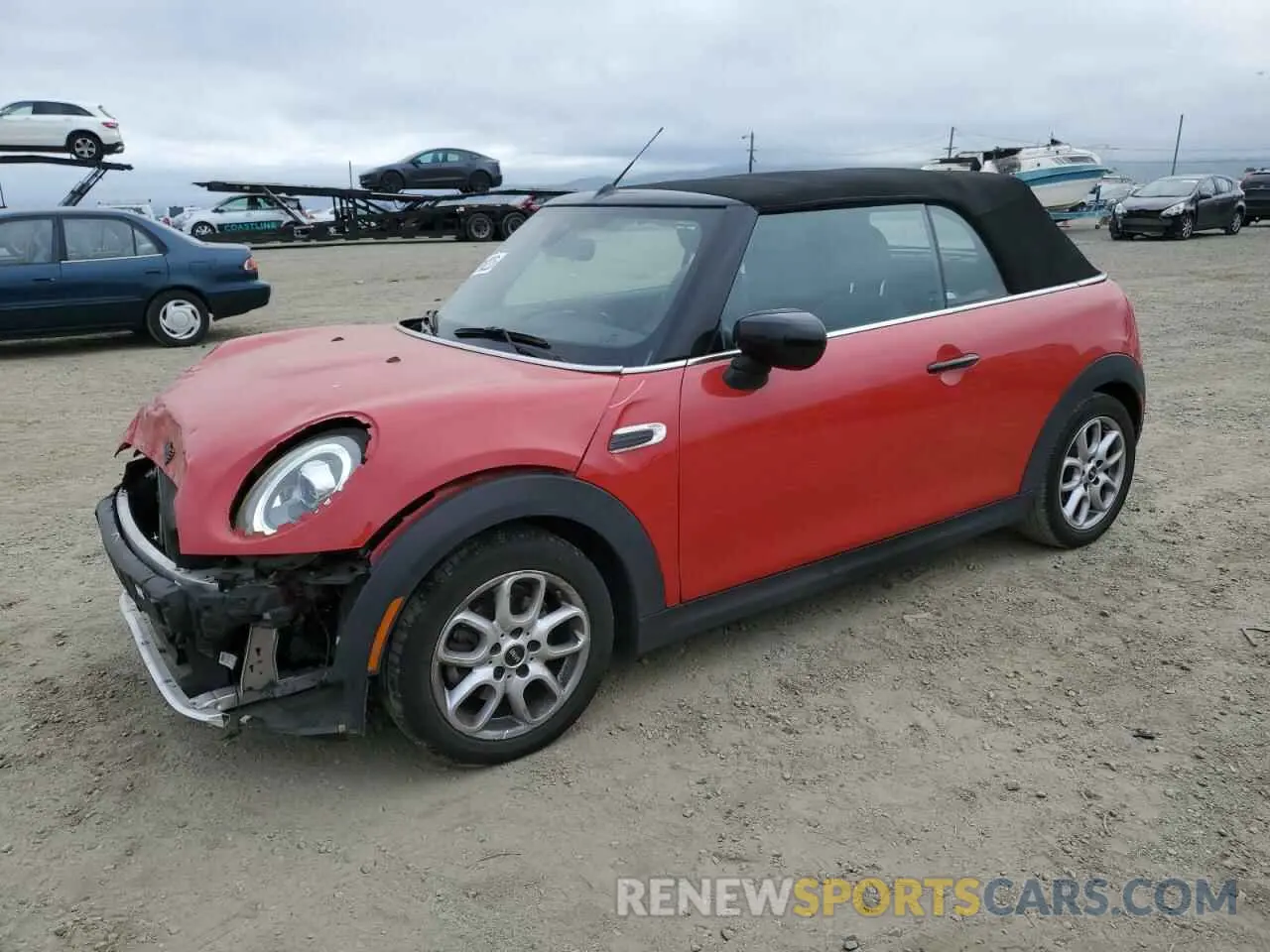 1 Фотография поврежденного автомобиля WMWWJ3C01M3M67417 MINI COOPER 2021