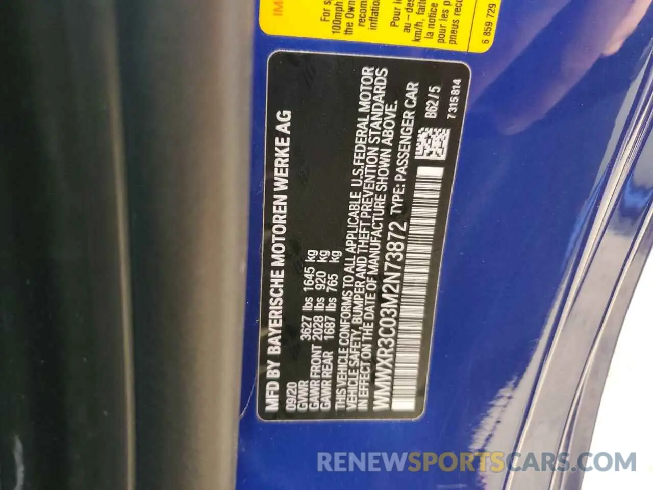 13 Фотография поврежденного автомобиля WMWXR3C03M2N73872 MINI COOPER 2021