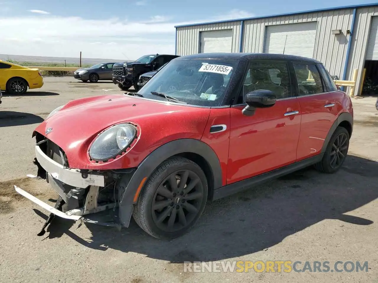 1 Photograph of a damaged car WMWXU7C07M2N56224 MINI COOPER 2021