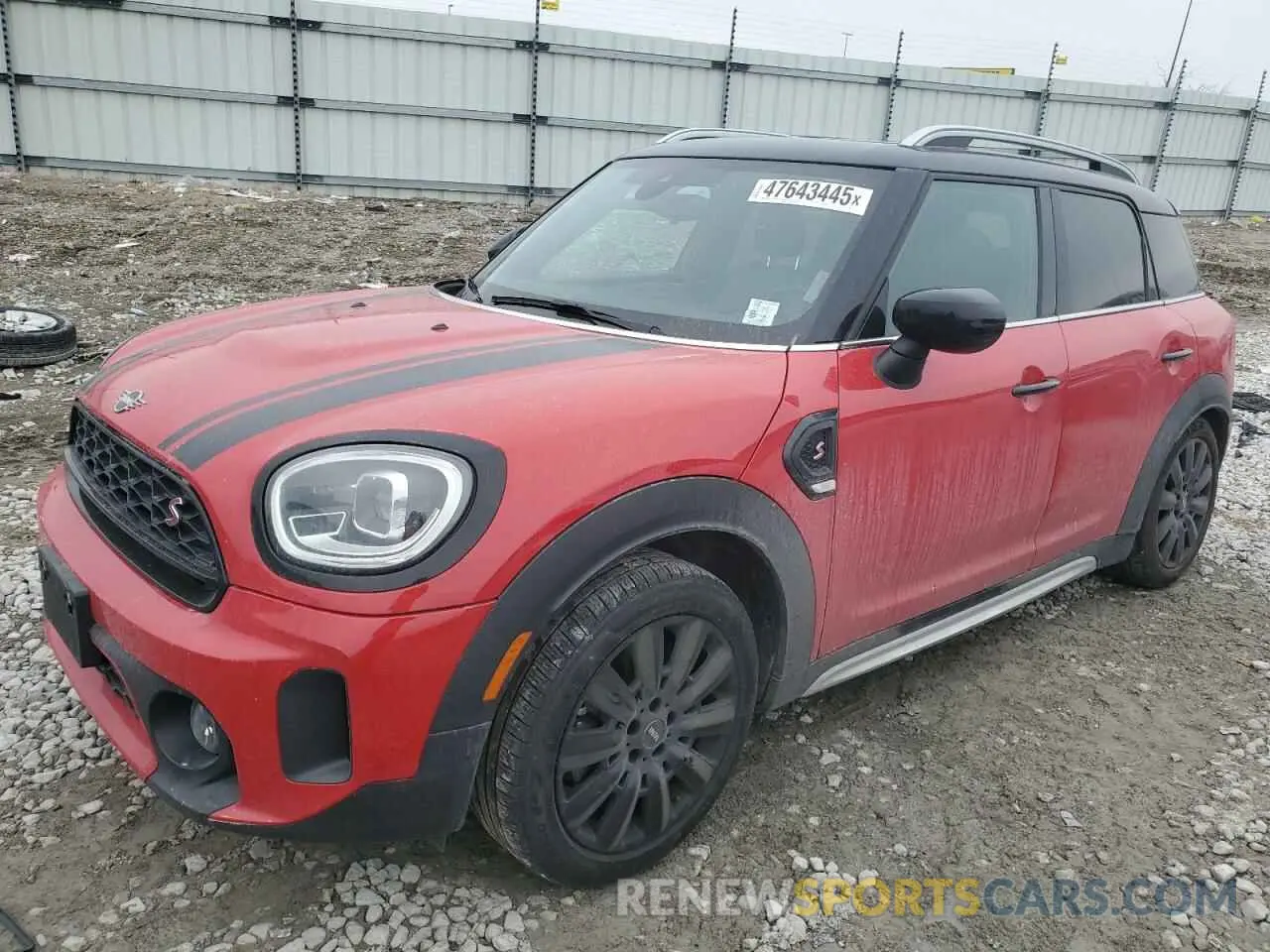 1 Photograph of a damaged car WMZ53BR03M3M41136 MINI COOPER 2021