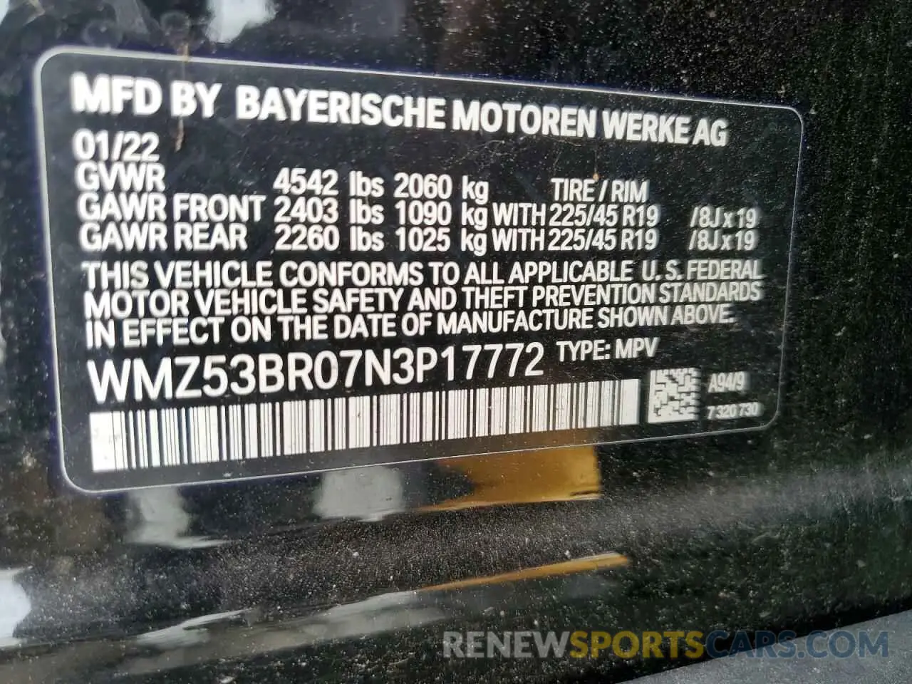 13 Фотография поврежденного автомобиля WMZ53BR07N3P17772 MINI COOPER 2022