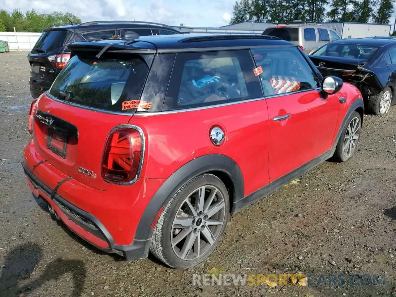 3 Фотография поврежденного автомобиля WMW53DH02P2S59383 MINI COOPER 2023