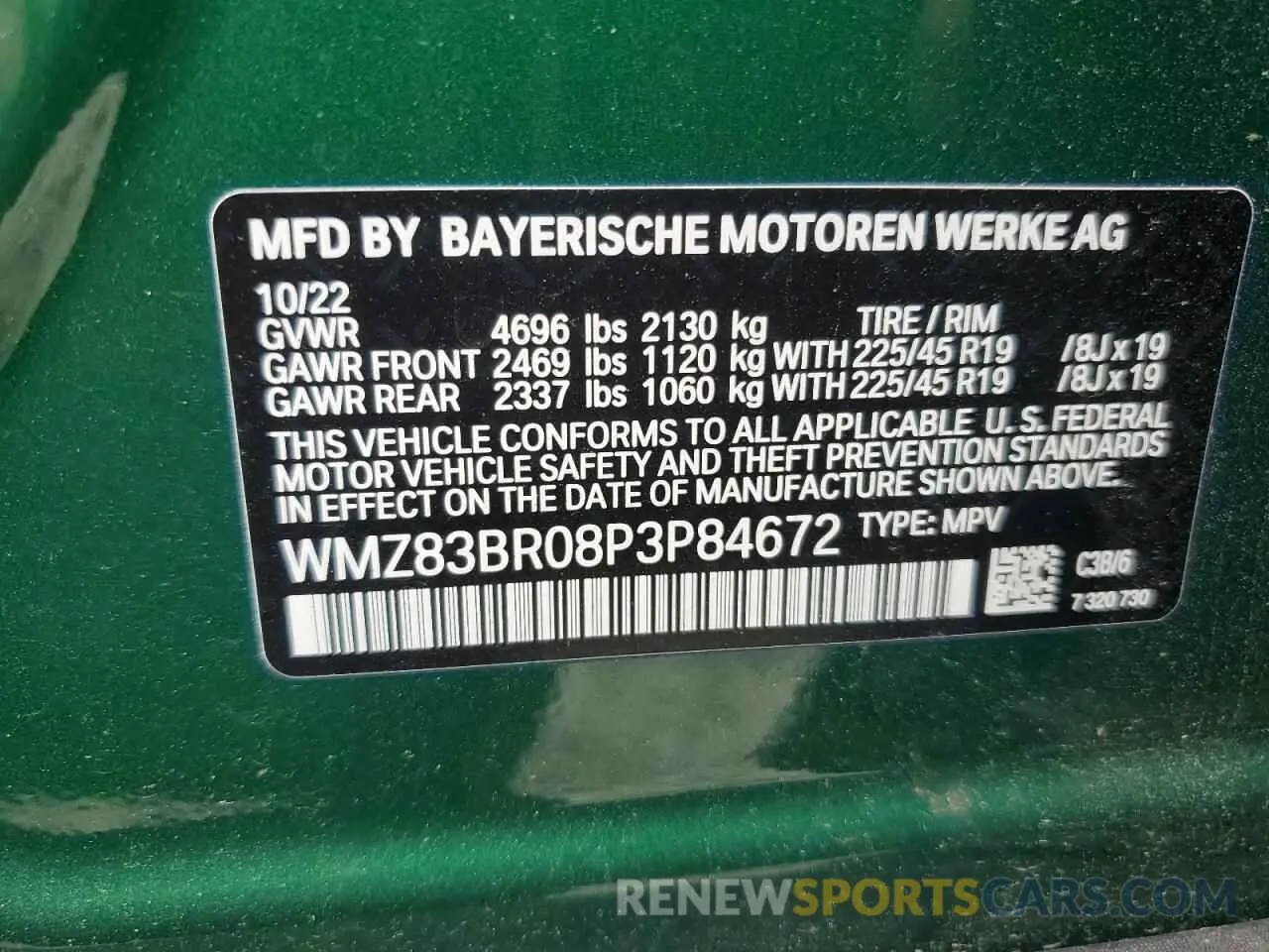 13 Photograph of a damaged car WMZ83BR08P3P84672 MINI COOPER 2023