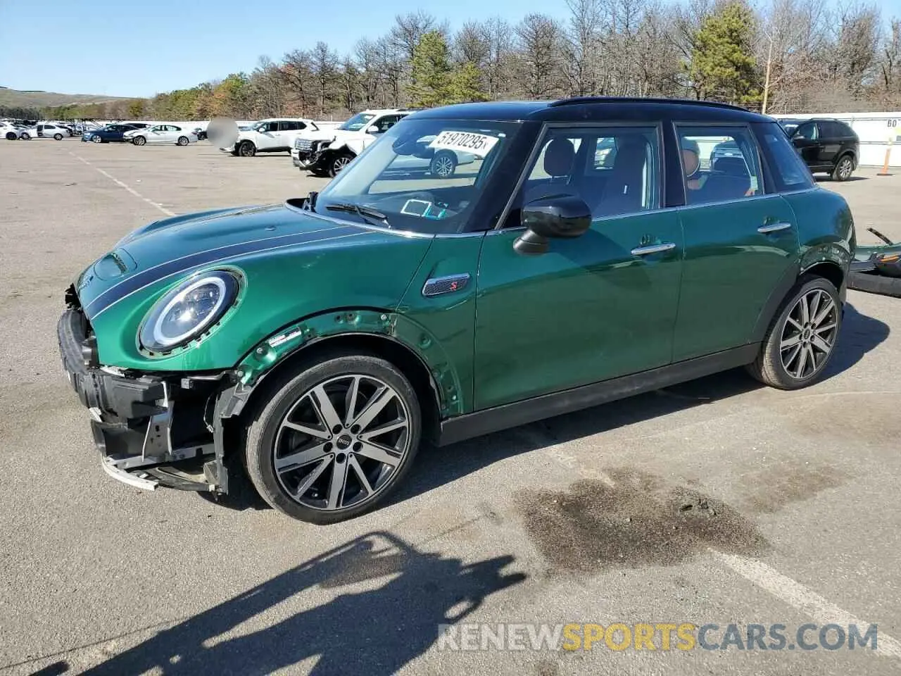 1 Photograph of a damaged car WMW53DK0XR2V24014 MINI COOPER 2024