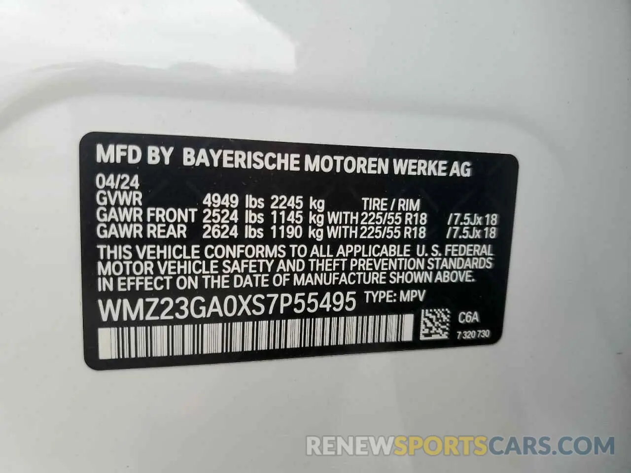 13 Фотография поврежденного автомобиля WMZ23GA0XS7P55495 MINI COOPER 2025