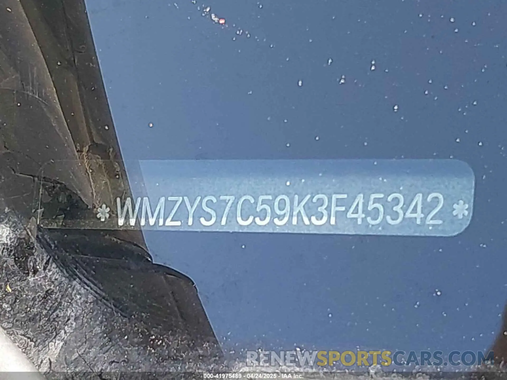 9 Photograph of a damaged car WMZYS7C59K3F45342 MINI COUNTRYMAN 2019